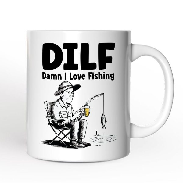 I Love Fishing Personalized Mug, Playful Fisherman Lover Man's Gift With Custom Name I Love Fishing Personalized Mug, Playful Fisherman Lover Man's Gift With Custom Name