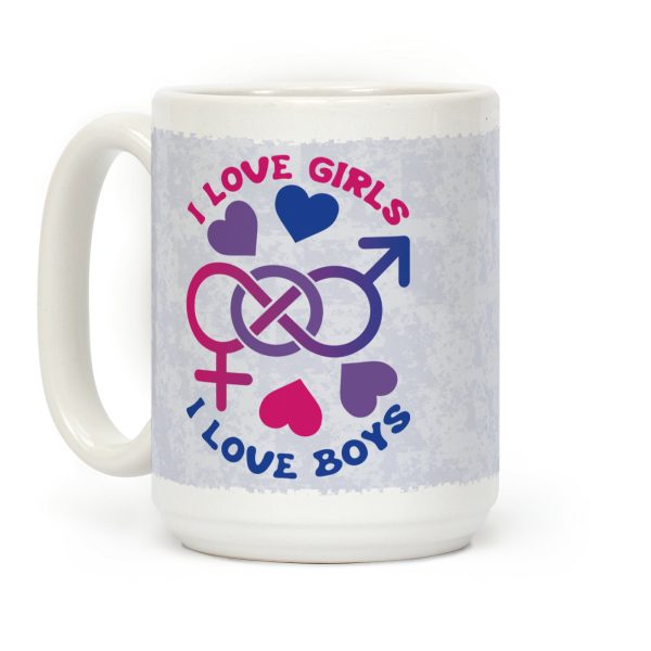 I Love Girls I Love Boys Coffee Mug I Love Girls I Love Boys Coffee Mug