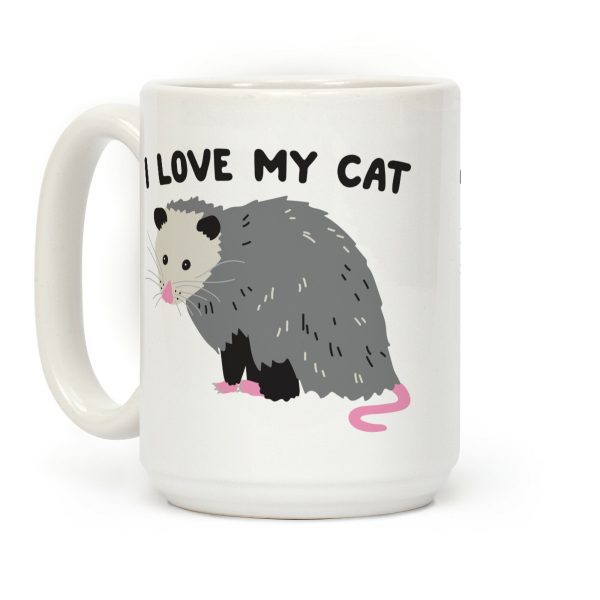 I Love My Cat Opossum Coffee Mug I Love My Cat Opossum Coffee Mug