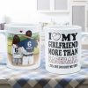 I Love My Girlfriend More Than Baseball - Personalized Mug I Love My Girlfriend More Than Baseball - Personalized Mug
