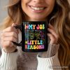 I Love My Job for All the Little Reasons Teacher Personalized Mug, Cute School Gift with Custom Name I Love My Job for All the Little Reasons Teacher Personalized Mug, Cute School Gift with Custom Name