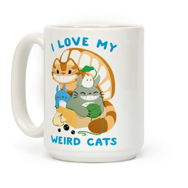 I love my weird cats Coffee Mug I love my weird cats Coffee Mug