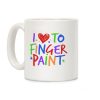 I Love To Finger Paint Couples 1 Coffee Mug