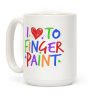 I Love To Finger Paint Couples 1 Coffee Mug
