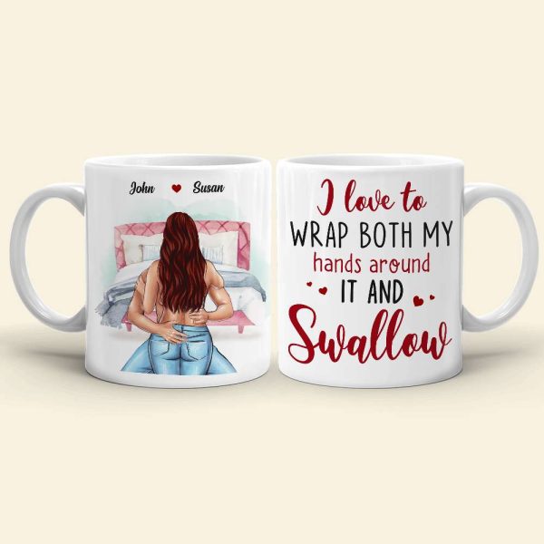 I Love To Wrap Both My Hand Personalized White Mug