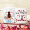 I Love To Wrap Both My Hand Personalized White Mug