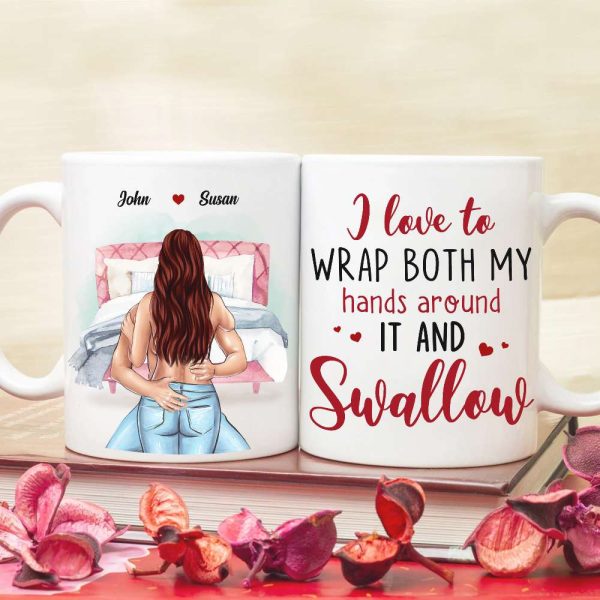 I Love To Wrap Both My Hand Personalized White Mug