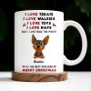 I Love Treats I Love Walkies I Love Toys I Love Naps Merry Christmas - Personalized Custom Coffee Mug - DOG073_MG I Love Treats I Love Walkies I Love Toys I Love Naps Merry Christmas - Personalized Custom Coffee Mug - DOG073_MG