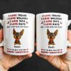 I Love Treats I Love Walkies I Love Toys I Love Naps Merry Christmas - Personalized Custom Coffee Mug - DOG073_MG I Love Treats I Love Walkies I Love Toys I Love Naps Merry Christmas - Personalized Custom Coffee Mug - DOG073_MG