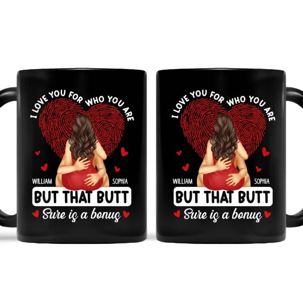 I Love You For Who You Are Hugging Couple - Personalized Mug I Love You For Who You Are Hugging Couple - Personalized Mug