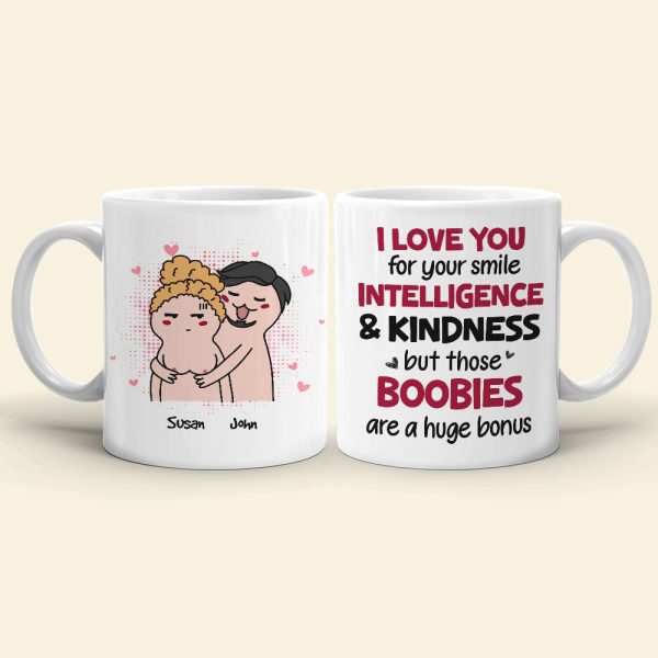 I Love You For Your Smile, Personalized Mug, Wine Tumbler, Accent Mug Couple Gifts I Love You For Your Smile, Personalized Mug, Wine Tumbler, Accent Mug Couple Gifts