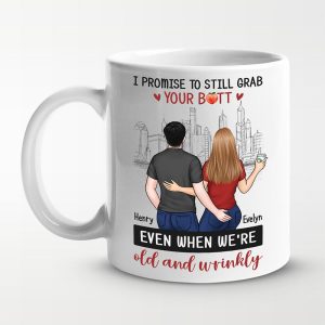 I Love You From The Bottom Of My Heart - Couple Personalized Custom Mug - Gift For Husband Wife, Anniversary