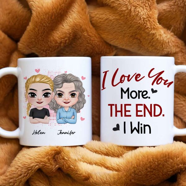 I Love You More, Personalized Mug, Gift For Mother's Day I Love You More, Personalized Mug, Gift For Mother's Day