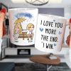 I Love You More The End I Win, Personalized Couple Mug, Wine Tumbler, Accent Mug I Love You More The End I Win, Personalized Couple Mug, Wine Tumbler, Accent Mug