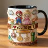 I Love You To Bits - Personalized Accent Mug - Gift For Couples, Movie Fans NL122 I Love You To Bits - Personalized Accent Mug - Gift For Couples, Movie Fans NL122