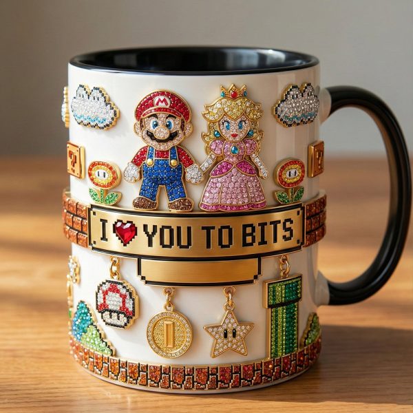 I Love You To Bits - Personalized Accent Mug - Gift For Couples, Movie Fans NL122 I Love You To Bits - Personalized Accent Mug - Gift For Couples, Movie Fans NL122