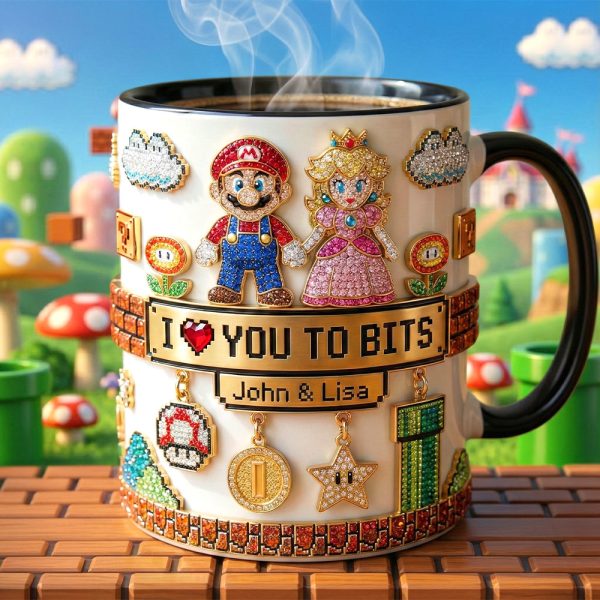 I Love You To Bits - Personalized Accent Mug - Gift For Couples, Movie Fans NL122 I Love You To Bits - Personalized Accent Mug - Gift For Couples, Movie Fans NL122