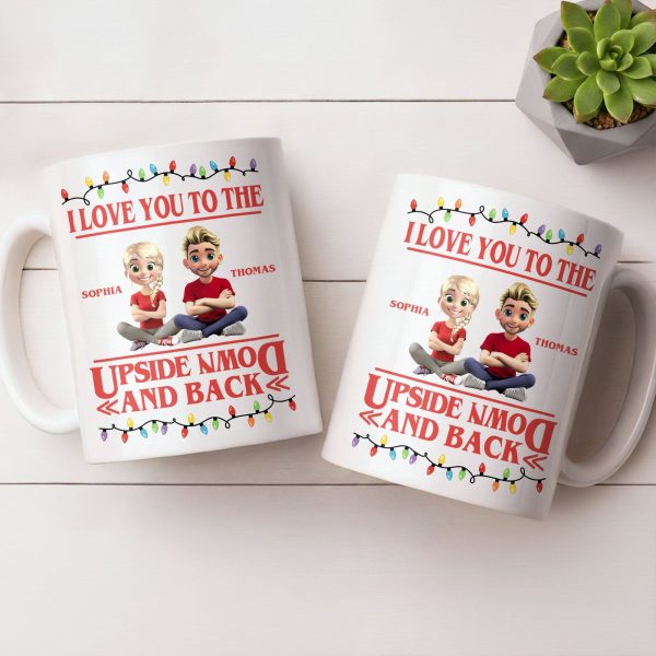 I Love You To The Moon And Back With Animated Characters - Personalized Custom Coffee Mug - CPL1032_MG I Love You To The Moon And Back With Animated Characters - Personalized Custom Coffee Mug - CPL1032_MG