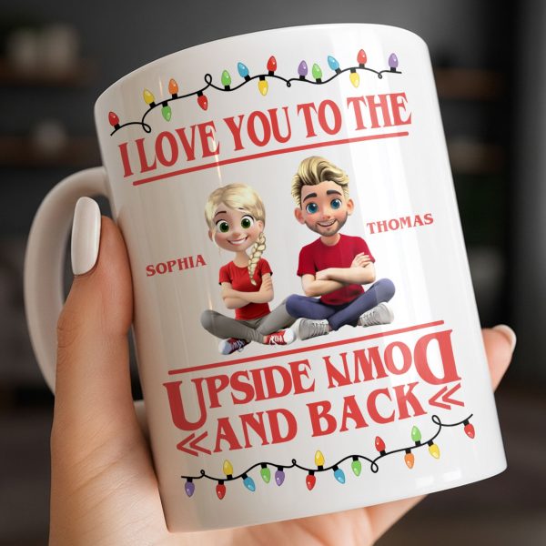 I Love You To The Moon And Back With Animated Characters - Personalized Custom Coffee Mug - CPL1032_MG I Love You To The Moon And Back With Animated Characters - Personalized Custom Coffee Mug - CPL1032_MG