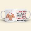 I Love You With My Hole Heart And This Too Personalized Funny Coffee Mug Gift For Couple I Love You With My Hole Heart And This Too Personalized Funny Coffee Mug Gift For Couple