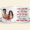 I Love Your Bum, Couple Gift, Personalized Mug, Funny Custom Photo Couple Mug I Love Your Bum, Couple Gift, Personalized Mug, Funny Custom Photo Couple Mug