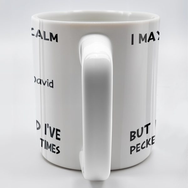 I May Look Calm, Rooster Design - Personalized Custom Coffee Mug - COL116_MG I May Look Calm, Rooster Design - Personalized Custom Coffee Mug - COL116_MG
