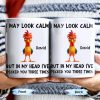 I May Look Calm, Rooster Design - Personalized Custom Coffee Mug - COL116_MG I May Look Calm, Rooster Design - Personalized Custom Coffee Mug - COL116_MG