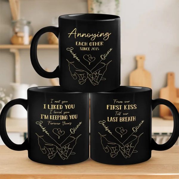I Met You I Like You - Couple Personalized Custom Black Mug - Gift For Husband Wife, Anniversary I Met You I Like You - Couple Personalized Custom Black Mug - Gift For Husband Wife, Anniversary