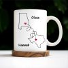 I Miss You All The Time Heart And Map Design - Personalized Custom Coffee Mug - FAM246_MG I Miss You All The Time Heart And Map Design - Personalized Custom Coffee Mug - FAM246_MG