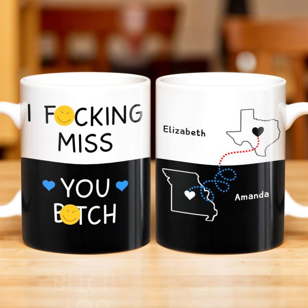 I Miss You So Much, Long-Distance Friendship Mug - Personalized Custom Coffee Mug - BST138_MG I Miss You So Much, Long-Distance Friendship Mug - Personalized Custom Coffee Mug - BST138_MG