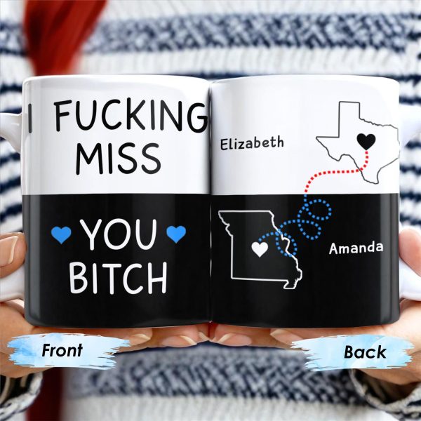 I Miss You So Much, Long-Distance Friendship Mug - Personalized Custom Coffee Mug - BST138_MG I Miss You So Much, Long-Distance Friendship Mug - Personalized Custom Coffee Mug - BST138_MG