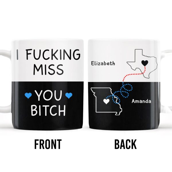 I Miss You So Much, Long-Distance Friendship Mug - Personalized Custom Coffee Mug - BST138_MG I Miss You So Much, Long-Distance Friendship Mug - Personalized Custom Coffee Mug - BST138_MG