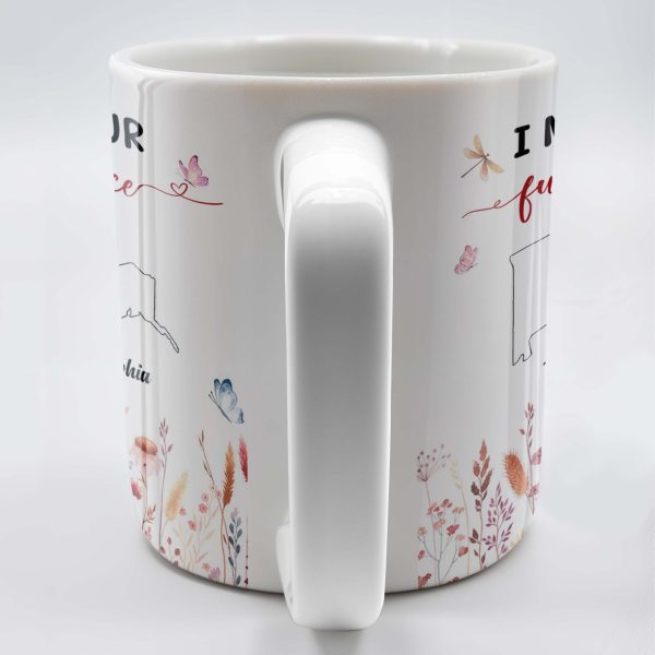 I Miss Your Loving Face With Heart String And Floral Design - Personalized Custom Coffee Mug - CPL209_MG I Miss Your Loving Face With Heart String And Floral Design - Personalized Custom Coffee Mug - CPL209_MG