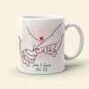 I Pinky Promise To Always Be By Your Side Personalized Couple Mug, Gift For Couple I Pinky Promise To Always Be By Your Side Personalized Couple Mug, Gift For Couple