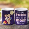 I Promise To Ride You To The Moon And Back - Personalized White Edge-to-edge mug - Funny Couple Gift I Promise To Ride You To The Moon And Back - Personalized White Edge-to-edge mug - Funny Couple Gift