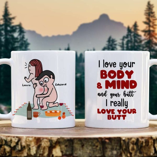 I Really Love Your Butt Personalized Mug, Funny Gift For Couple I Really Love Your Butt Personalized Mug, Funny Gift For Couple