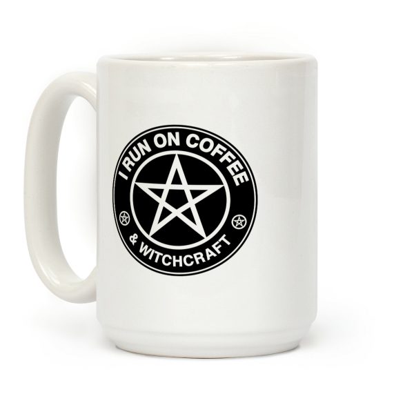 I Run On Coffee and Witchcraft Parody Coffee Mug I Run On Coffee and Witchcraft Parody Coffee Mug
