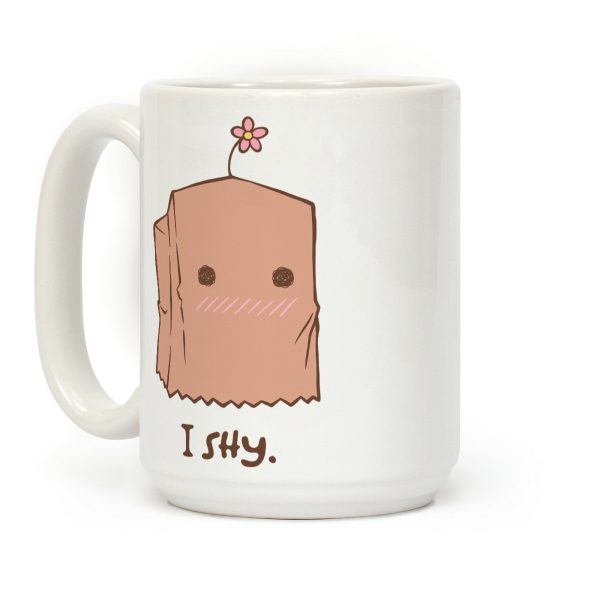 I Shy Paper Bag Coffee Mug I Shy Paper Bag Coffee Mug