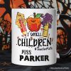 I Smell Children Witch Teacher Life Personalized Mug, Back To School Halloween Gift with Custom Name I Smell Children Witch Teacher Life Personalized Mug, Back To School Halloween Gift with Custom Name