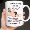 I Smile Because You Are My Wife, Humorous Mug Design - Personalized Custom Coffee Mug - WIF061_MG I Smile Because You Are My Wife, Humorous Mug Design - Personalized Custom Coffee Mug - WIF061_MG