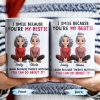 I Smile Because You're My Bestie, Two Girls Sitting - Personalized Custom Coffee Mug - BST387_MG I Smile Because You're My Bestie, Two Girls Sitting - Personalized Custom Coffee Mug - BST387_MG