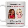 I Smile Because You're My Sister-In-Law, Two Women With Wine Glasses - Personalized Custom Coffee Mug - FAM771_MG I Smile Because You're My Sister-In-Law, Two Women With Wine Glasses - Personalized Custom Coffee Mug - FAM771_MG