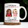 I Smile Because You're My Sister-In-Law, Two Women With Wine Glasses - Personalized Custom Coffee Mug - FAM771_MG I Smile Because You're My Sister-In-Law, Two Women With Wine Glasses - Personalized Custom Coffee Mug - FAM771_MG