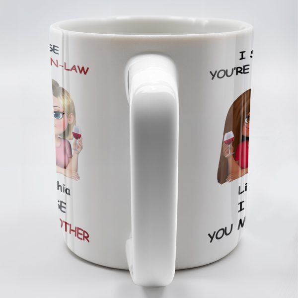 I Smile Because You're My Sister-In-Law, Two Women With Wine Glasses - Personalized Custom Coffee Mug - FAM771_MG I Smile Because You're My Sister-In-Law, Two Women With Wine Glasses - Personalized Custom Coffee Mug - FAM771_MG