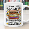 I Survived Reading Banned Books - Personalized Ceramic Coffee Mug