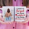 I Want To Forget My Name While I'm Busy Moaning Yours Personalized Couple Mug, Gift For Couple I Want To Forget My Name While I'm Busy Moaning Yours Personalized Couple Mug, Gift For Couple