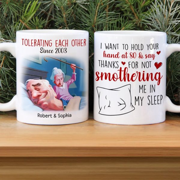 I Want To Hold your Hand At 80-Personalized Coffee Mug- Gift For Him/ Gift For Her- Couple Coffee Mug I Want To Hold your Hand At 80-Personalized Coffee Mug- Gift For Him/ Gift For Her- Couple Coffee Mug
