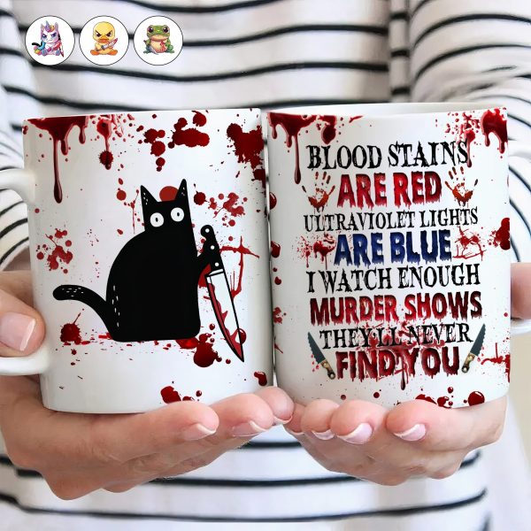 I Watch Enough Murder Shows Animal Version - Personalized Mug I Watch Enough Murder Shows Animal Version - Personalized Mug