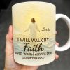 I Will Walk By Faith Even When I Cannot See, Ocean And Sunlight - Personalized Custom Coffee Mug - FTH052_MG I Will Walk By Faith Even When I Cannot See, Ocean And Sunlight - Personalized Custom Coffee Mug - FTH052_MG
