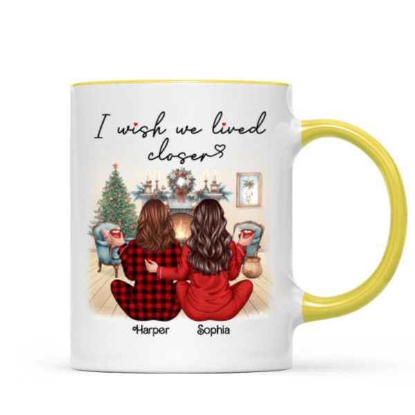 I Wish We Lived Closer Back View Pajamas Besties Personalized Mug, Christmas Gift For Besties, Best Friends I Wish We Lived Closer Back View Pajamas Besties Personalized Mug, Christmas Gift For Besties, Best Friends